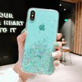 thumbnail image 1 of Clear Bling Glitter Phone Case for iPhone 11（6.1） Shining Sequin Soft Back Cover Case(Green), 1 of 8