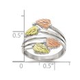 thumbnail image 3 of Sterling Silver Black Hills Leaves Bypass Ring, 3 of 4