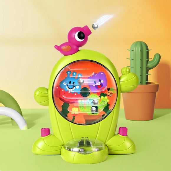 CHUANK Savings!  Pinball Machine for Kid  Puzzle Cactus Press Bead Thrower for Toddler  Educational Interactive Electronic Toys Birthday Gift for Boy and Girl Ages 3+
