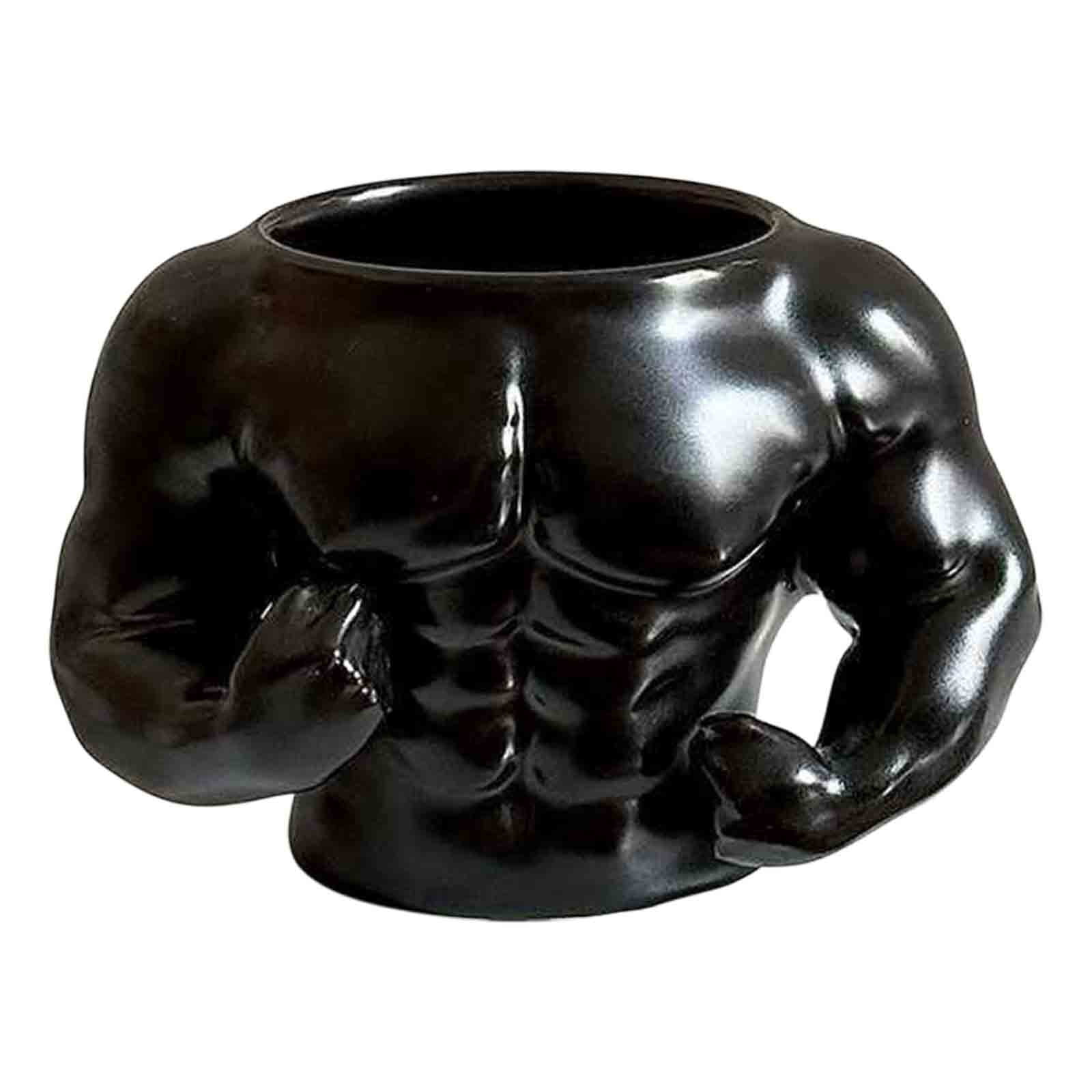Danhjin Growing Plants In Pots Fitness Themed Planter - Muscle Man for Sports Enthusiasts Flower Pots