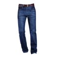 thumbnail image 2 of lionlar Jeans pour Hommes Jeans Extensible Mode Tendance Taille Haute Respirant Bleu Profond 34, 2 of 8