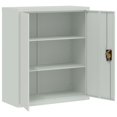 thumbnail image 2 of vidaXL Armoire à Dossiers Gris Clair 90x40x105 cm Acier, 2 of 5