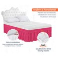 thumbnail image 3 of SGI Bedding 21 Inch Wrap Around Bed Skirt | Microfiber Bed Skirt | Fade Resistant, Wrinkle Free, Anti-static, Decorative, Extra Storage Space, Clutter-Free | Twin, Hot Pink, 3 of 6