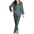 thumbnail image 1 of RKSTN Ensembles de Pyjama pour Femmes 2 Pcs Mode Vêtements de Maison Pyjamas Ensemble Deux Pièces Manches Longues Pantalon Ensemble de Pyjama Vêtements de Maison Doux Confortables, 1 of 5
