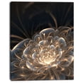 thumbnail image 1 of Design Art Fractal Flower with Golden Rays Floral Canvas Art Print, 1 of 3