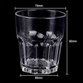 thumbnail image 5 of 4 Pcs de Verre d'Eau 210ml Incassable Empilable Qualité restaurant Acrylique premium, 5 of 5