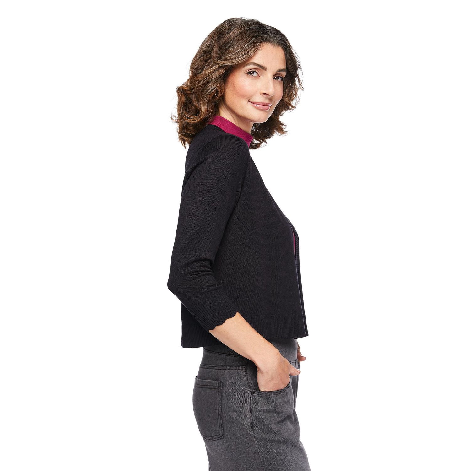 Iyla Women's 3/4 Sleeve Knit Shrug