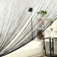 thumbnail image 2 of PiccoCasa 1 Panel Home Door String Curtain Fringe Panel, 39"x79" Black, 2 of 6