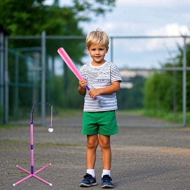 CJiaWei Machine de Lancer de Baseball pour Enfants Machine à Frapper Jeux de Divertissement Anniversaire Batte Rétractable Pichet de Baseball Style D
