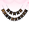 thumbnail image 2 of 1 Set Retirement Paper Photo Banners Glitter Letter Printing Flag Set Photo Bunting Party Layout for Retirement Party (HAPPY RETIREMENT Pattern), 2 of 5
