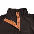 thumbnail image 4 of Besolor Mens Corduroy Sweatshirts Color Block Lapel Collar Button up Pullover Mock Neck Long Sleeve Sweaters Tops, 4 of 6