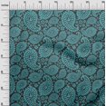 thumbnail image 3 of oneOone Viscose Chiffon Gray Fabric Asian Paisley Block Craft Projects Decor Fabric Printed By The Yard 42 Inch Wide, 3 of 5