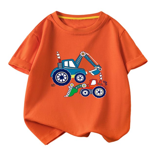 RXIRUCGD 2025 Vêtements d'Été pour Enfants T-shirt Décontracté Ample à Manches Courtes Col Rond pour Adultes
