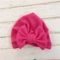 thumbnail image 4 of 0-6 Month Baby Cute Unisex Hat Solid Elastic Big Bow Design Hat, 4 of 9