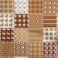thumbnail image 1 of oneOone Cotton Poplin Light Brown Fabric Florals Sewing Craft Projects Fabric Prints By Yard 56 Inch Wide, 1 of 4