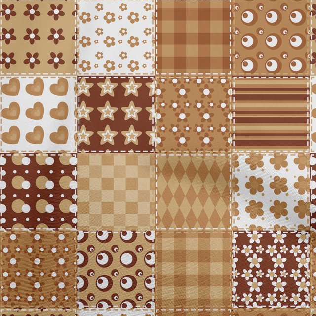 oneOone Cotton Poplin Light Brown Fabric Florals Sewing Craft Projects Fabric Prints By Yard 56 Inch Wide