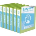 thumbnail image 1 of Davis Group, Easyview Premium, Round Ring, Customizable, View Binder, 6 Pack, 1.5", 1 of 3