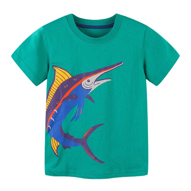 YTDSCS T-Shirts pour Garçons de 2 à 8 Ans, T-Shirts en Coton à Col Rond pour Tout-Petits, Hauts à Manches Courtes pour Bébés Garçons