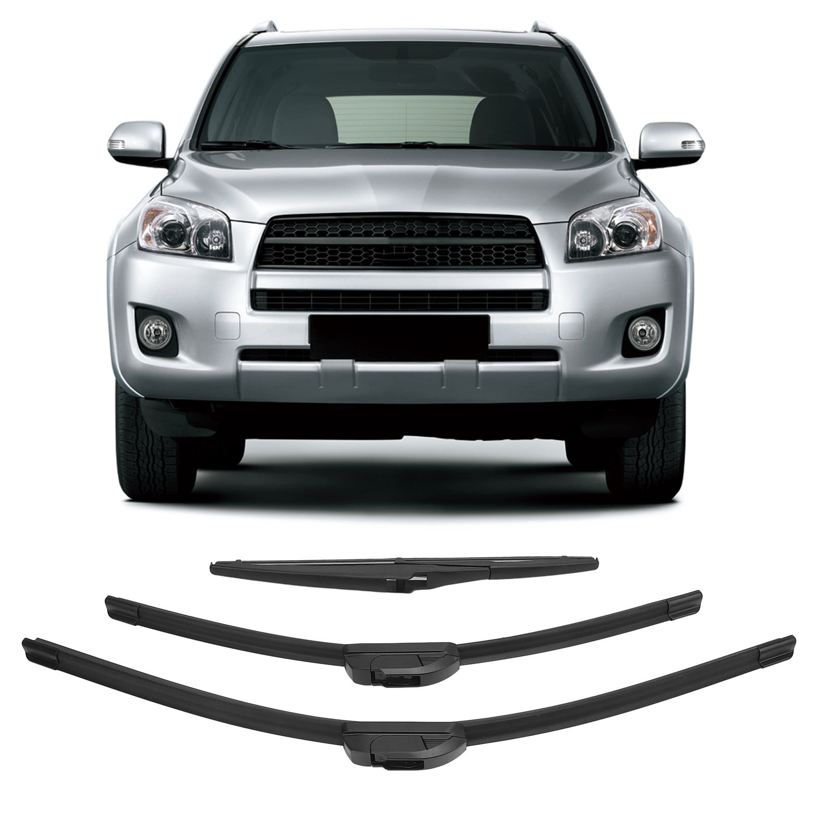 Set Of 3 Wiper Blades, 24in 17in 12in Windshield Wiper Blades Set Quiet Exceptional Durability  for Mirage 2014-2020