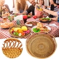 thumbnail image 1 of Fruit Wicker Storage Bowls Natural Woven Serving Bowls Decorative For Kitchen Counter Organizing, 1 of 7