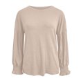 thumbnail image 3 of XZNGL Chemises à Manches Longues pour Femmes pour l'Automne Tuniques de Mode pour Femmes pour Porter avec des Leggings Col Rond Manches Lanterne Chemises à Manches Longues Chandails Décontractés d'Automne Blouse T-Shirts Tuniques pour Femmes à Manches Longues, 3 of 8