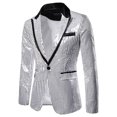 thumbnail image 1 of Birdeem Veste de Complet Décontractée pour Homme, Automne et Hiver, Mode, Personnalité, Paillettes, 1 of 1