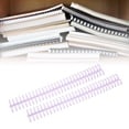thumbnail image 4 of Binding Spines, Binding Coils 30 Holes Manual Bound Wear Resistant  For Student For Loose Leaf Lilac, 4 of 8