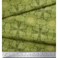 thumbnail image 3 of Soimoi Rayon Fabric Filigree Damask Printed Fabric 1 Yard 42 Inch Wide, 3 of 3