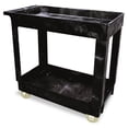 thumbnail image 2 of Rubbermaid 9T6600BLA Heavy-Duty Service/Utility Cart  Two Shelves  16 x 34 x 31-1/4  Black, 2 of 2