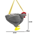 thumbnail image 2 of Hen Shape Cross-body Purse Chicken Handbag Chicken Purse For girls, 2 of 6