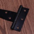 thumbnail image 2 of MasteelfCA 2PCS 5 Inches T Shape Rustproof Iron Light Duty Shed Hinge Gate Strap Hinge Door Gates Hinges (Black), 2 of 7