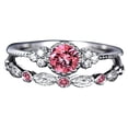 thumbnail image 2 of EGNMCR Rings Ladies' New Couple Zircon, Micro Diamond And 1PC Has Two Rings, Which Can Be Worn In Combination Women's ring, 2 of 4