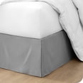 thumbnail image 1 of Bare Home Jupe de Lit Double Brossage - Premium 1800 Collection - Retombée de 15 Pouces - Lit Simple, Gris Pâle, 1 of 4