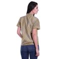 thumbnail image 4 of Moomaya Chemise à Manches Mi-Longues Imprimée pour Femmes, Col Boutonné, Haut Décontracté, 4 of 5