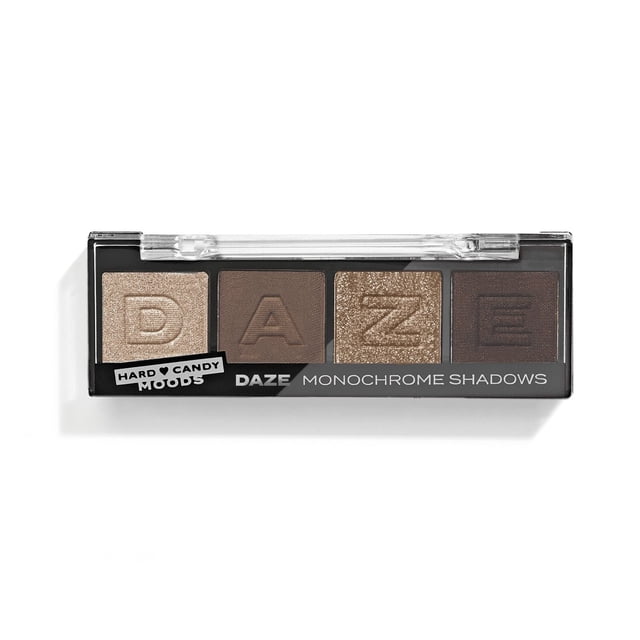 Hard Candy, Moods Shadow Palette, 4 Bold & Buildable Monochromatic Shades, DAZE