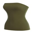 thumbnail image 1 of CHUANK Haut Bandeau Long Tube Basique Uni Extensible en Coton pour Femmes, Lot de 2, 1 of 5