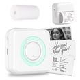 thumbnail image 2 of Binwennn Mini Thermal 2025 New Portable Thermal Label Wireless Inkless Mini Upgrade Label Maker Machine Mini Pocket Sticker Sticker Paper Easy 2 Rose Bundle Pack Glitter Swing Design Clear Sheet Heat, 2 of 7