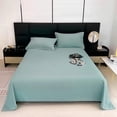 thumbnail image 1 of Sales Today Clearance! Solid Color Washable Sheets, Skin-Friendly Bed Sheets, Machine Washable Bedding Set for Comfortable Sleep, Soft and Durable Bed Linen for All Seasons Deals of The Day Clearance!, 1 of 6