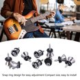 thumbnail image 4 of Guitar Strap Button, 10PCS Guitar End Pins With Screw Metal Strap Retainer System For Electric Guitar Bass Ukulele, 4 of 8