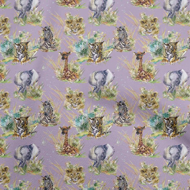 oneOone Velvet Amethyst Fabric Animal Fabric For Sewing Printed Craft Fabric By The Yard 58 Inch Wide
