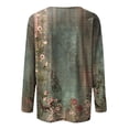 thumbnail image 5 of SNKSDGM Hauts Courts à Manches Longues pour Femmes Hauts d'Entraînement à Manches Longues pour Femmes Grande Taille T-Shirt à Col Rond Imprimé Décontracté Mode pour Femmes à Manches Longues G, 5 of 5