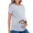 thumbnail image 2 of LSLJS Women's Nursing Tops Short Sleeve Breastfeeding Clothes, Maternity Summer Clothes, 2 of 7