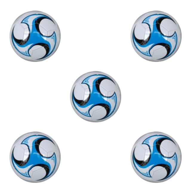 Maytalsory Wide Application Soccer Ball For Training And Sports Football Game Blast-proof 2 Blue 5Set