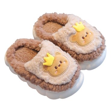 FhsagQ Slippers Boys Slippers Size 3 Big Kid Kids Cartoon Slippers Girls Boys Memory Foam Comfy Home Slippers Warm Shoes Kids Shoes Slippers Boys Size 13 Kids Sandals Slippers Boys Size 13 Khaki 32