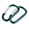 thumbnail image 1 of Coghlan's 6mm Anodized Aluminum Spring-Loaded Carabiner 2-Pack - Lightweight Camping & Hiking, 1 of 5