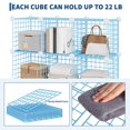 thumbnail image 2 of EDTara Modular Wire Cube Storage Organizer, 12-Cube Metal Grid Shelf Unit for Closet, Books, Office, or Entryway, 2 of 9