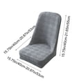 thumbnail image 3 of EGNMCR Home Decor, Room Decor, Wall Decor Large Arcs Half Pack Elastic Dining Table Chair Cover Half Round Household Chair Cover Cushion Backrest One Universals Chair Flock Stools Cover Cover, 3 of 6