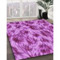 thumbnail image 3 of Ahgly Tapis d'Intérieur Lavable en Machine Carré Transitionnel Heliotrope Violet, 4 Pieds Carré, 3 of 7