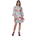 thumbnail image 2 of Moomaya Printed Kimono Robe For Girls Crossover Bathrobe Kimono Women Bathrobe, 2 of 5
