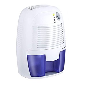 Mini Déshumidificateur USB portatif Air sécheuse Refroidissement électrique avec 500ML Réservoir d'eau pour la chambre à coucher de la cuisine Bureau voiture,1 x Mini Déshumidificateur 1 x USB Câble blanc